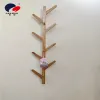 Creative Nan bamboo wall-mounted coat and hat rack, door rear coat hook, bedroom and living room wall coat hanger, wall clothes hanger details Picture